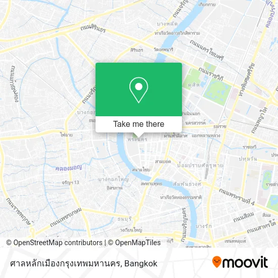 ศาลหลักเมืองกรุงเทพมหานคร map