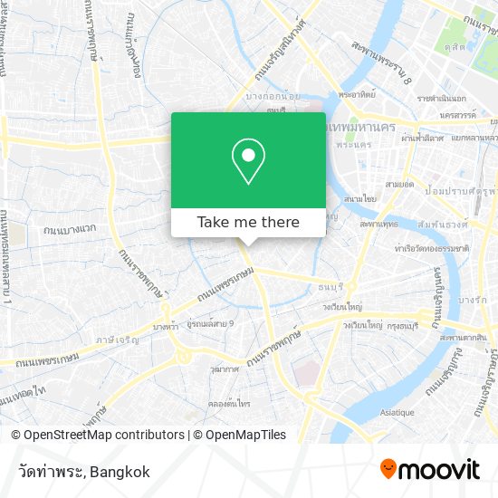 วัดท่าพระ map
