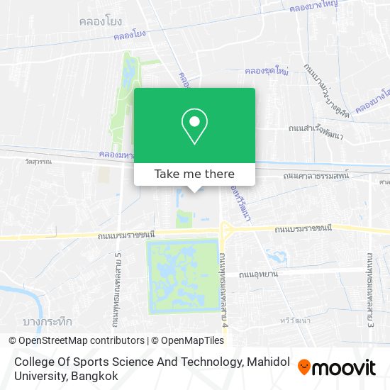 College Of Sports Science And Technology, Mahidol University map