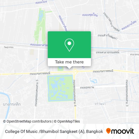 College Of Music /Bhumibol Sangkeet (A) map