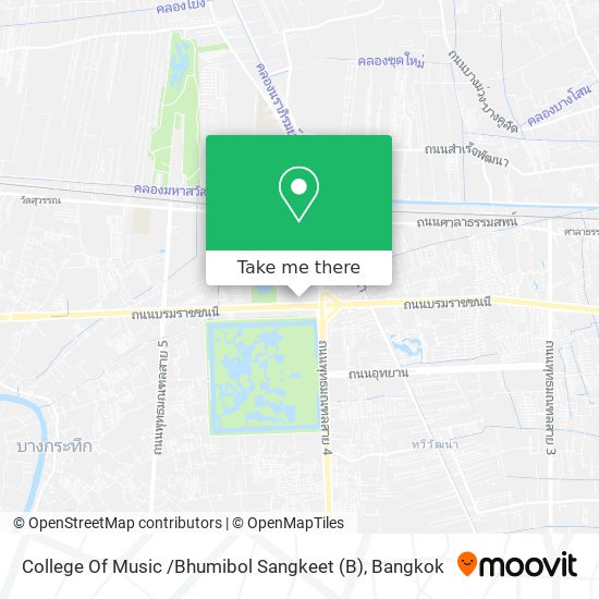 College Of Music /Bhumibol Sangkeet map