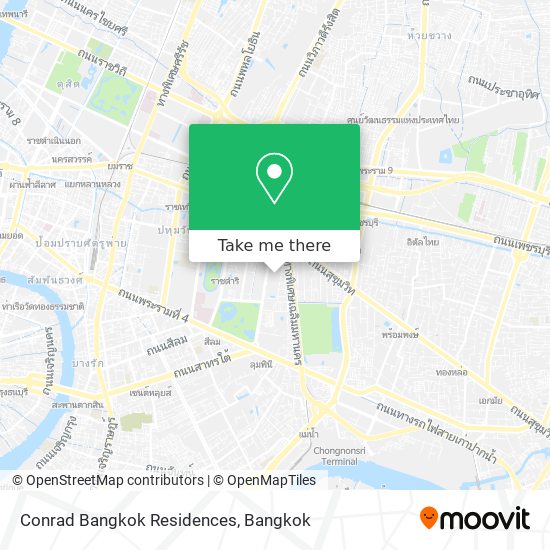 Conrad Bangkok Residences map