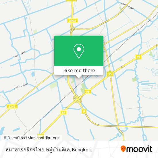 ธนาคารกสิกรไทย หมู่บ้านดีเค map