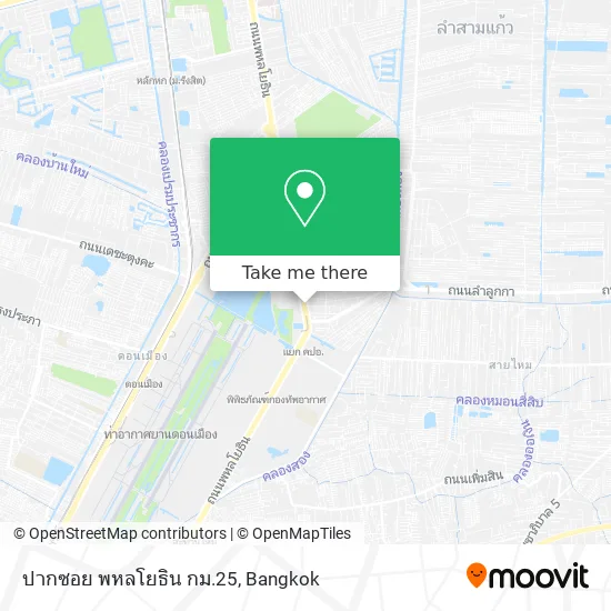 ปากซอย พหลโยธิน กม.25 map
