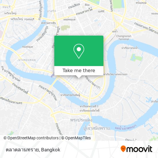 ตลาดลานทราย map