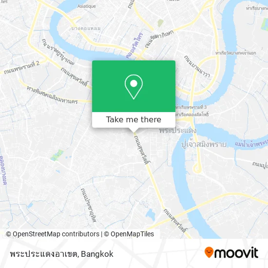 พระประแดงอาเขต map