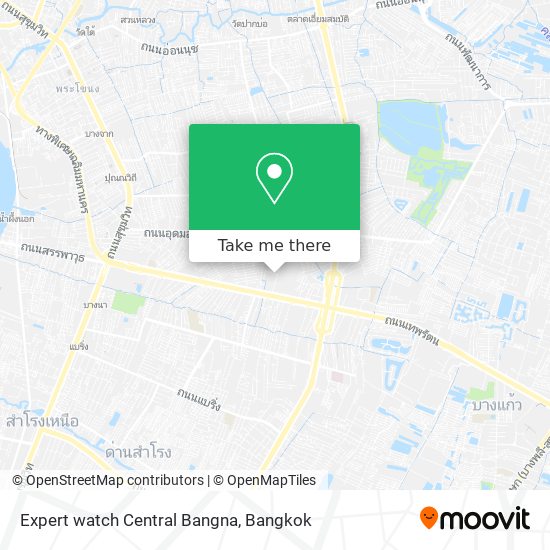 Expert watch Central Bangna map
