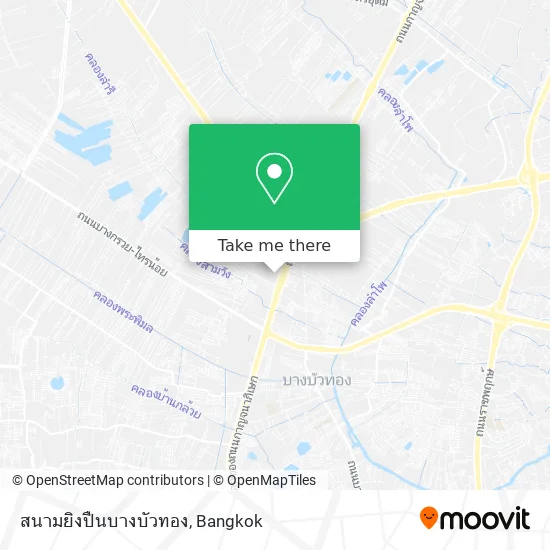 สนามยิงปืนบางบัวทอง map