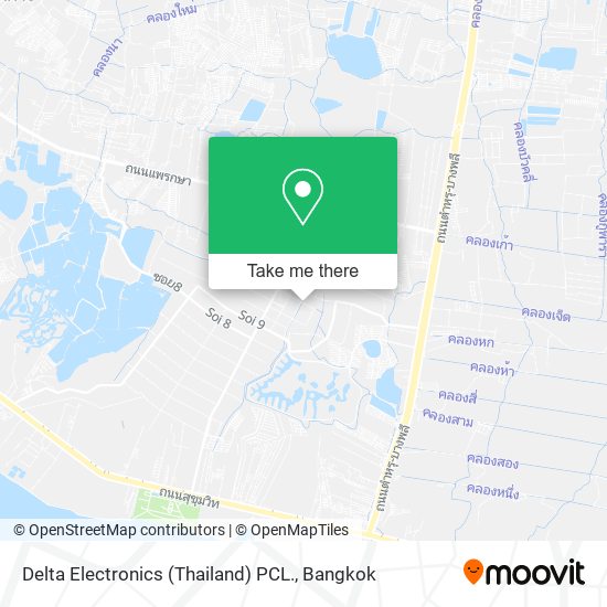 Delta Electronics (Thailand) PCL. map