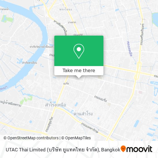 UTAC Thai Limited (บริษัท ยูแทคไทย จำกัด) map