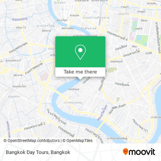 Bangkok Day Tours map