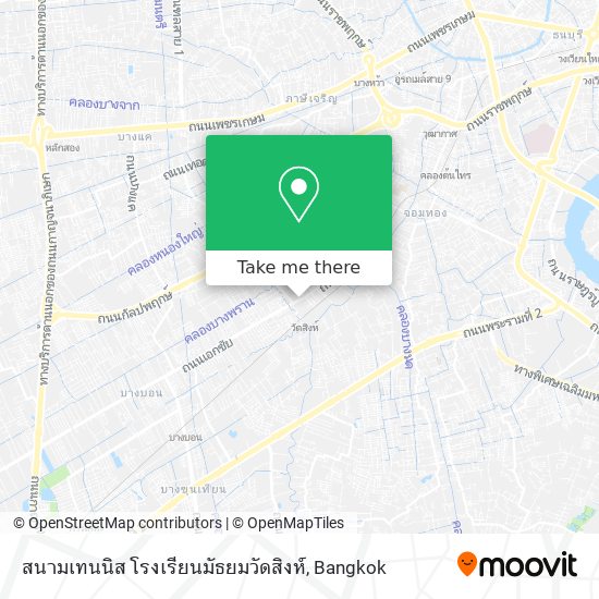 สนามเทนนิส โรงเรียนมัธยมวัดสิงห์ map