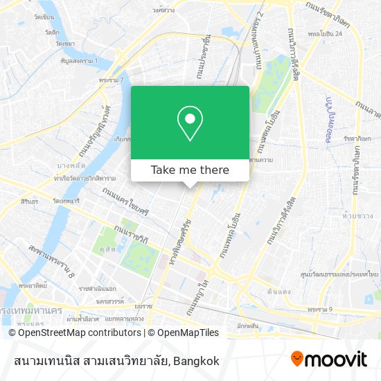 สนามเทนนิส สามเสนวิทยาลัย map