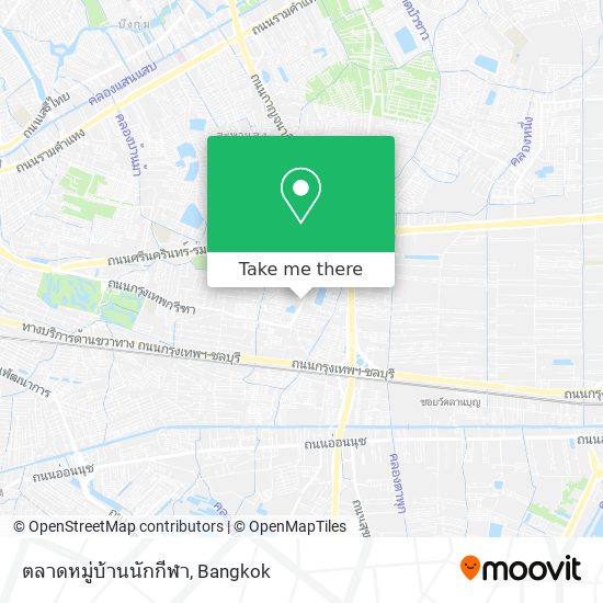 ตลาดหมู่บ้านนักกีฬา map