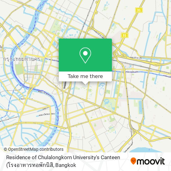 Residence of Chulalongkorn University's Canteen map