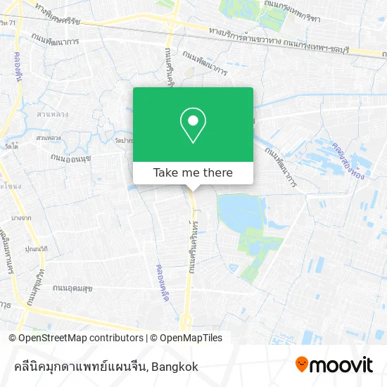 คลีนิคมุกดาแพทย์แผนจีน map