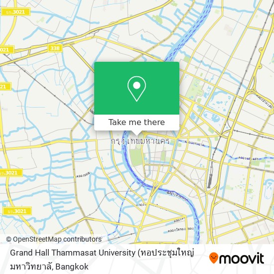 Grand Hall Thammasat University map