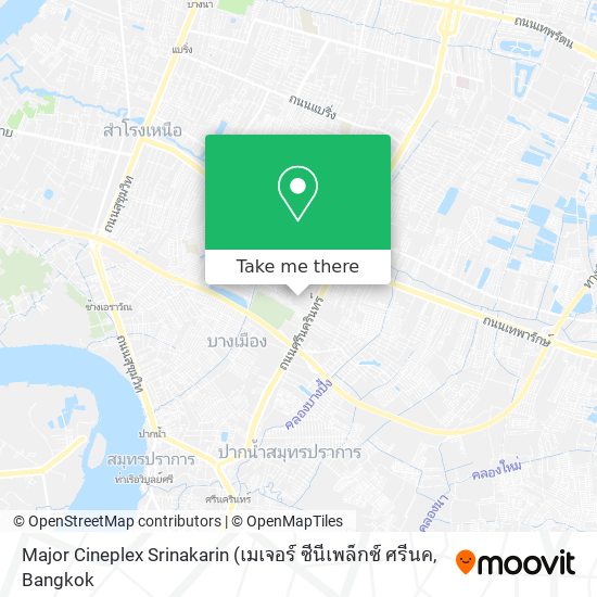 Major Cineplex Srinakarin map