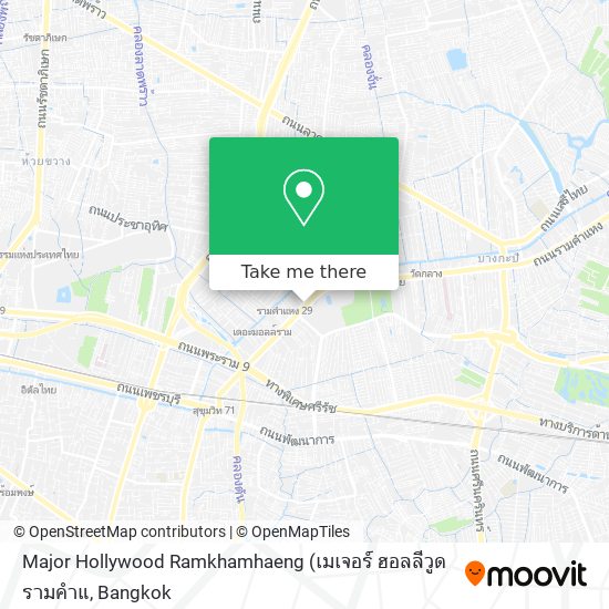 Major Hollywood Ramkhamhaeng map