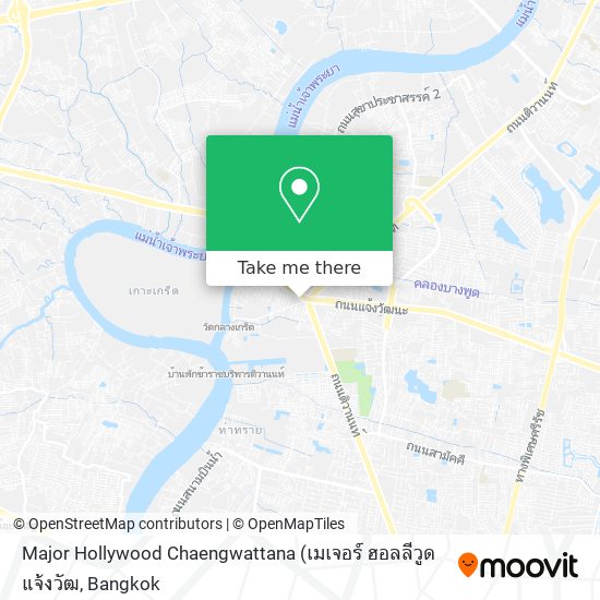 Major Hollywood Chaengwattana map