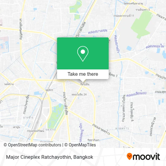 Major Cineplex Ratchayothin map