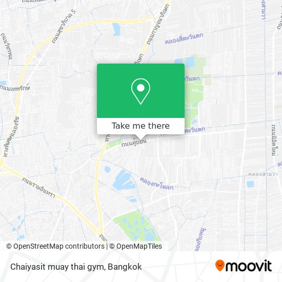 Chaiyasit muay thai gym map
