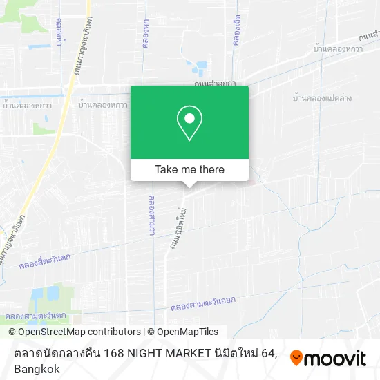 ตลาดนัดกลางคืน 168 NIGHT MARKET นิมิตใหม่ 64 map