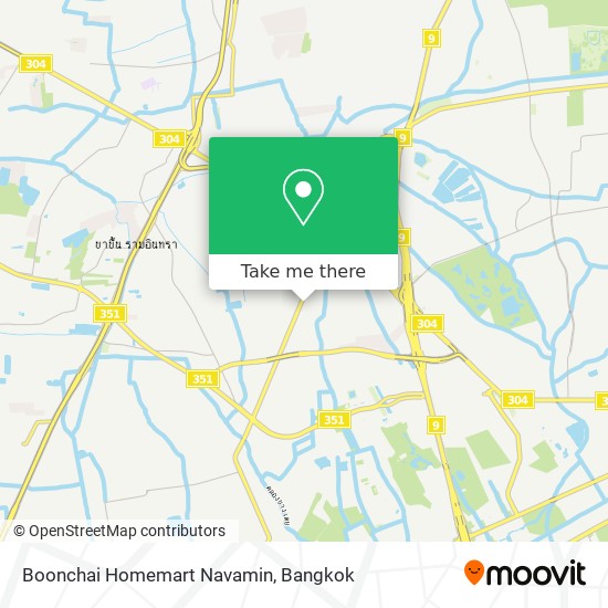 Boonchai Homemart Navamin map