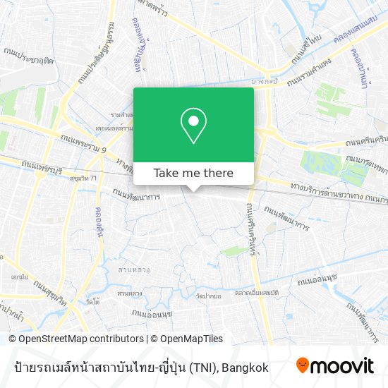 ป้ายรถเมล์หน้าสถาบันไทย-ญี่ปุ่น (TNI) map