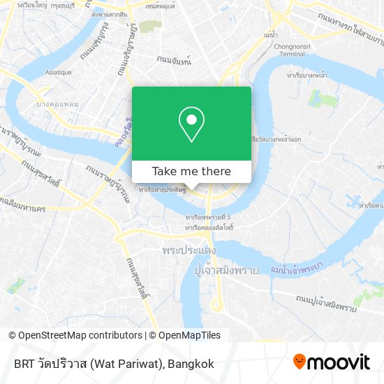 BRT วัดปริวาส (Wat Pariwat) map