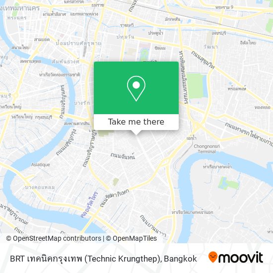 BRT เทคนิคกรุงเทพ (Technic Krungthep) map