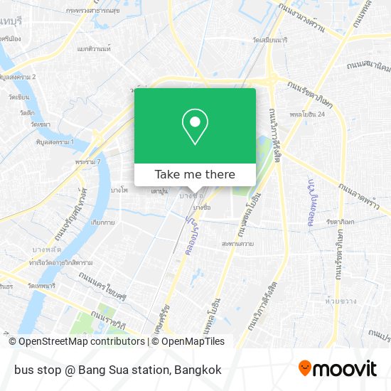 bus stop @ Bang Sua station map