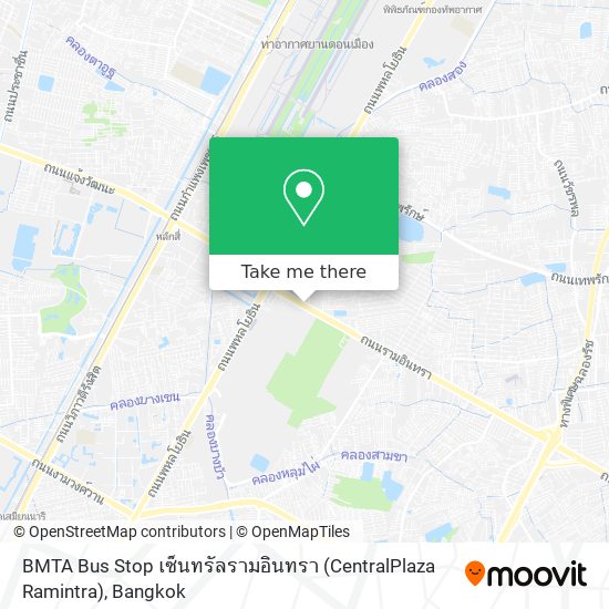 BMTA Bus Stop เซ็นทรัลรามอินทรา (CentralPlaza Ramintra) map
