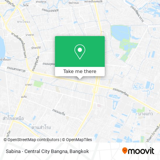 Sabina - Central City Bangna map