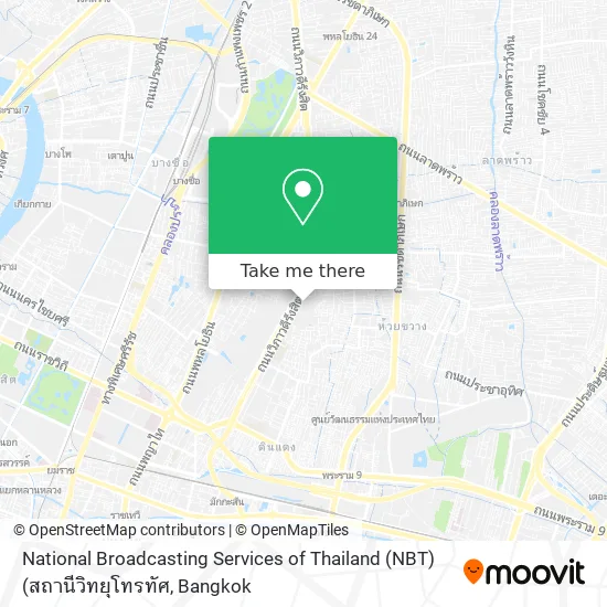 National Broadcasting Services of Thailand (NBT) (สถานีวิทยุโทรทัศ map