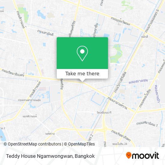 Teddy House Ngamwongwan map