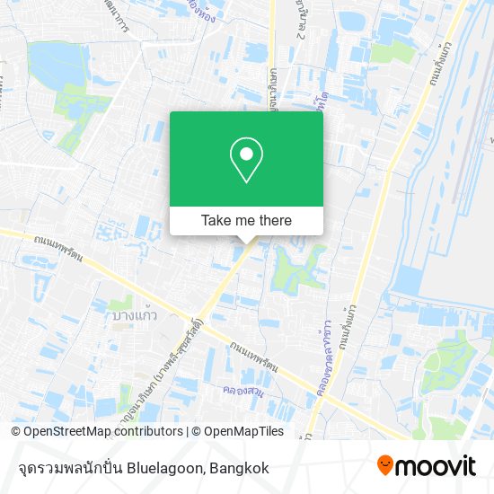 จุดรวมพลนักปั่น Bluelagoon map