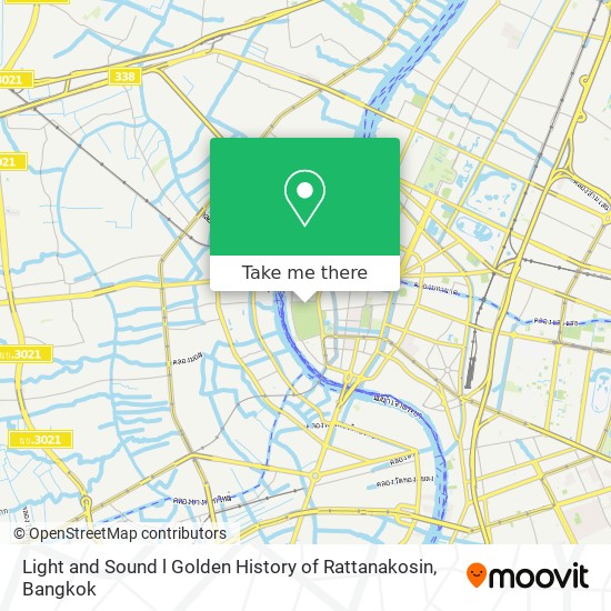 Light and Sound l Golden History of Rattanakosin map