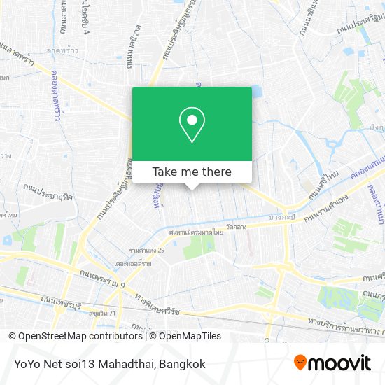 YoYo Net soi13 Mahadthai map