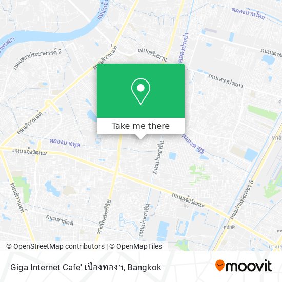 Giga Internet Cafe' เมืองทองฯ map