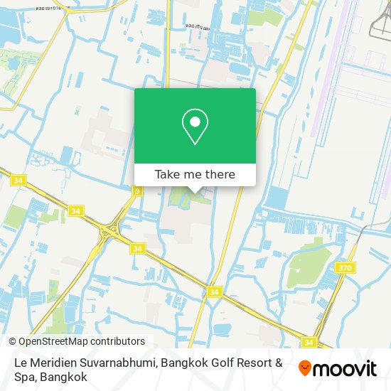 Le Meridien Suvarnabhumi, Bangkok Golf Resort & Spa map
