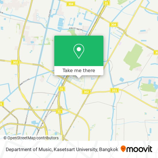 Department of Music, Kasetsart University map