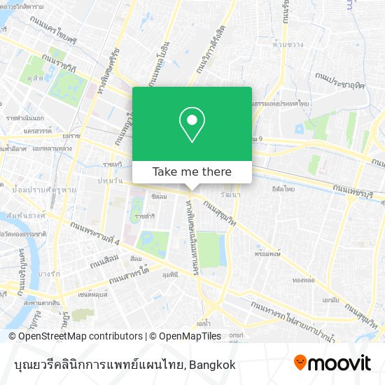 บุณยวรีคลินิกการแพทย์แผนไทย map