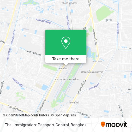 Thai Immigration: Passport Control map