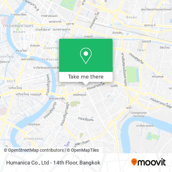 Humanica Co., Ltd - 14th Floor map