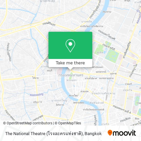 The National Theatre (โรงละครแห่งชาติ) map