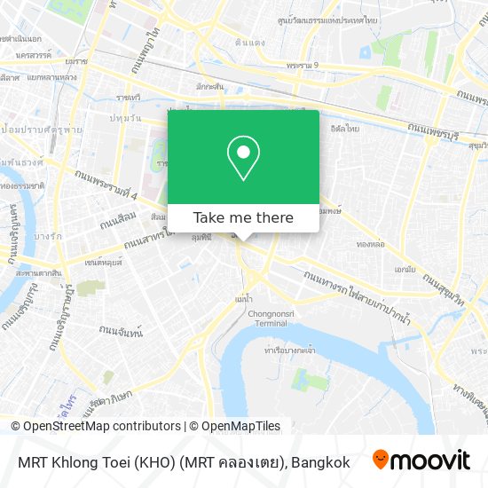 MRT Khlong Toei (KHO) (MRT คลองเตย) map