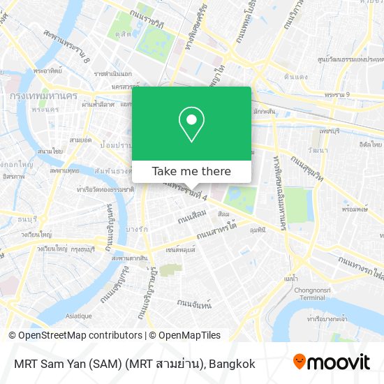 MRT Sam Yan (SAM) (MRT สามย่าน) map