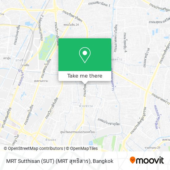 MRT Sutthisan (SUT) (MRT สุทธิสาร) map