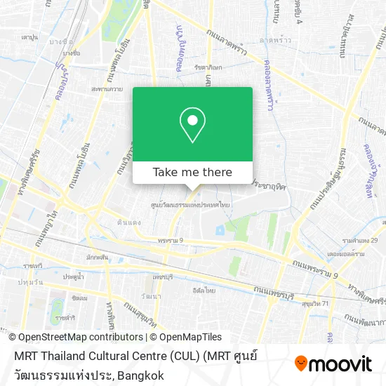 MRT Thailand Cultural Centre (CUL) (MRT ศูนย์วัฒนธรรมแห่งประ map